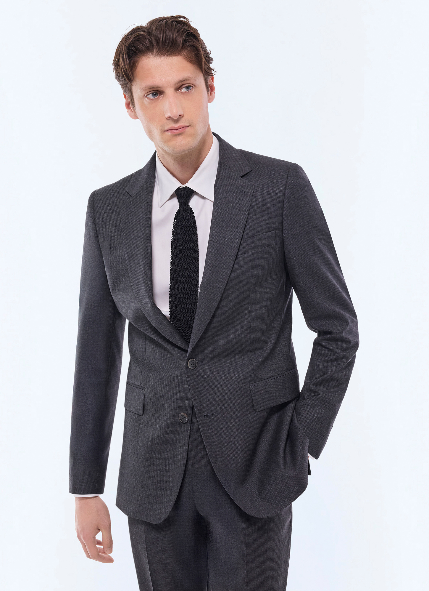 Men's charcoal grey suit Fursac - C3GREG-GC14-B022