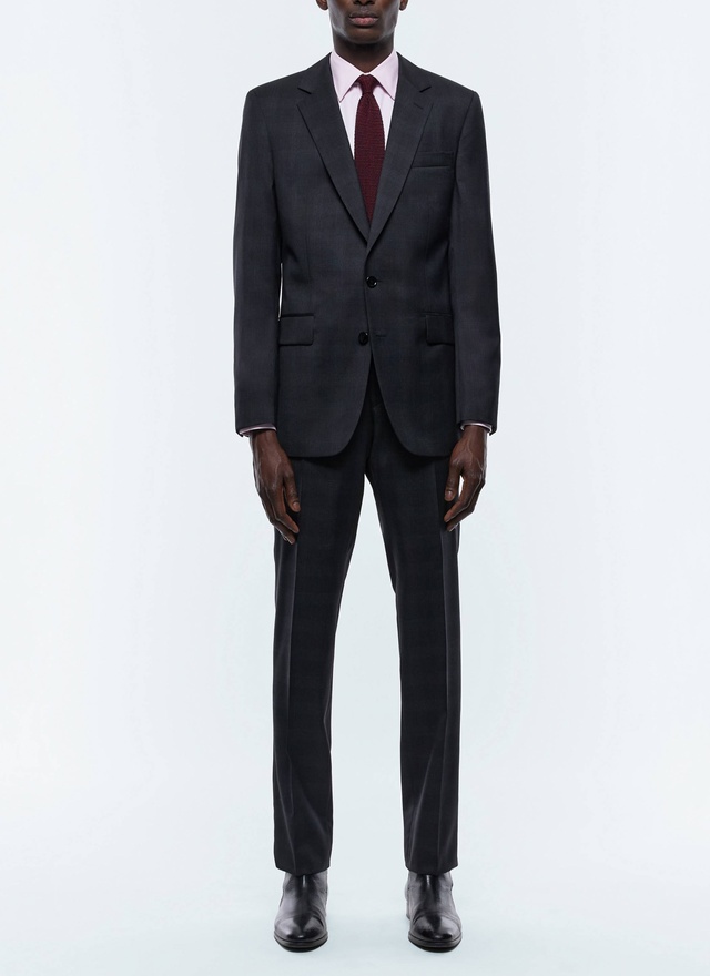 Men's suit charcoal grey certified virgin wool Fursac - C3EXKI-EC08-B021