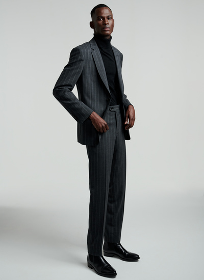 Men's suit charcoal grey virgin wool Fursac - 22EC3VOXA-VC33/22