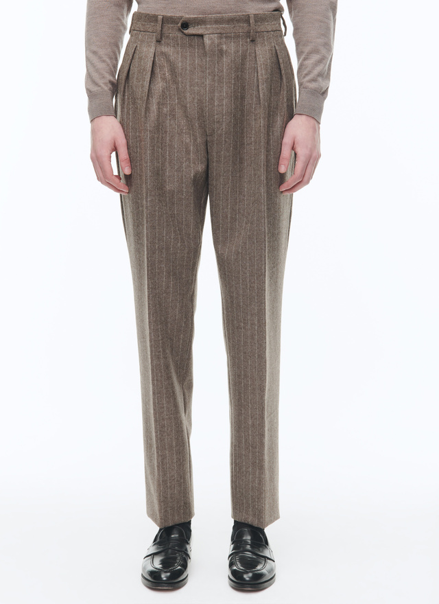 Men's virgin wool flannel suit Fursac - C3CITY-CC23-G015
