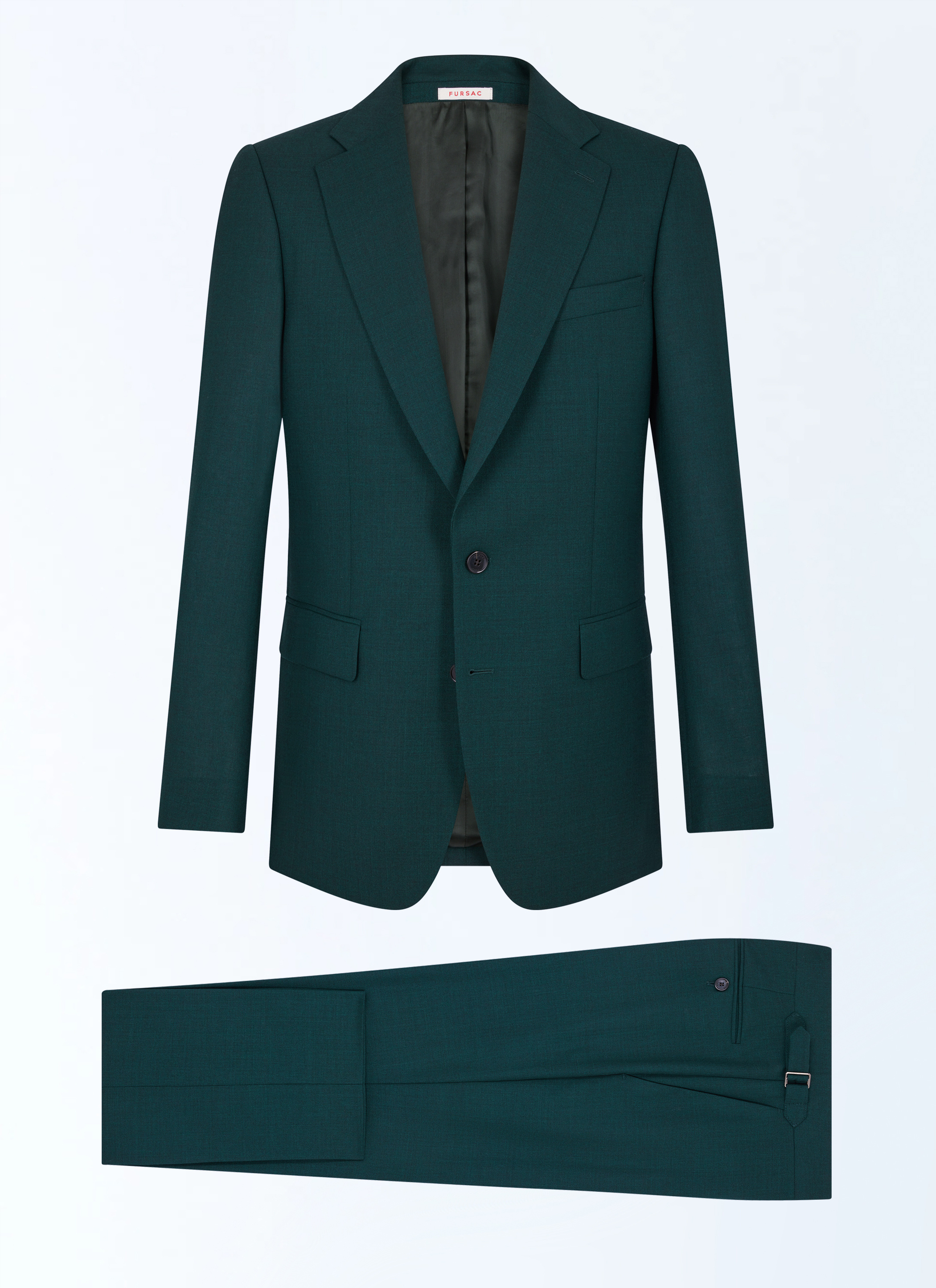 Forrest green fitted cut suit C3ERZA-BC19-41 - Men's suit