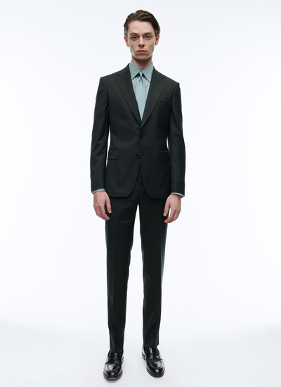 Men's suit green virgin wool Fursac - 22HC3AVRA-AC70/40