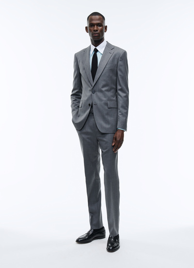 Men's suit grey virgin wool Fursac - 22HC3APPO-AC32/23