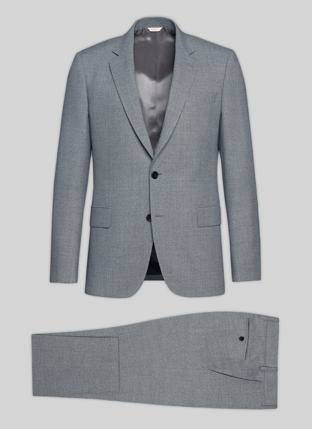 Men's grey - basket weaved suit Fursac - 22EC3VOXA-VC46/28