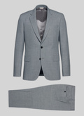 Grey basket weaved wool suit - 22EC3VOXA-VC46/28