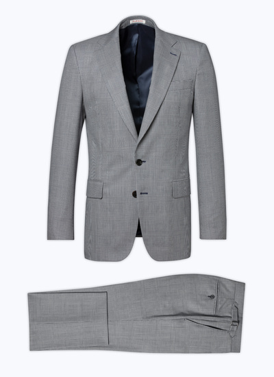 Men's grey virgin wool and cotton suit Fursac - C3DANI-DC03-B008