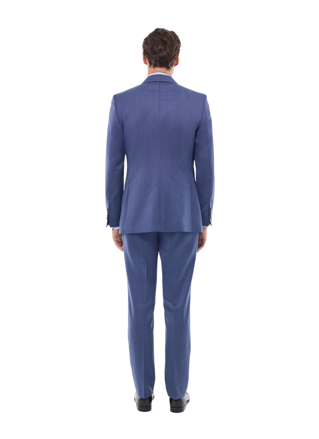 Men's suit grey blue virgin wool Fursac - C3GREG-GC04-D004
