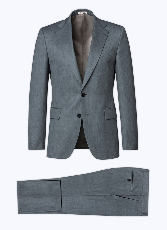 Men's suit grey virgin wool Fursac - C3APPO-AC32-23