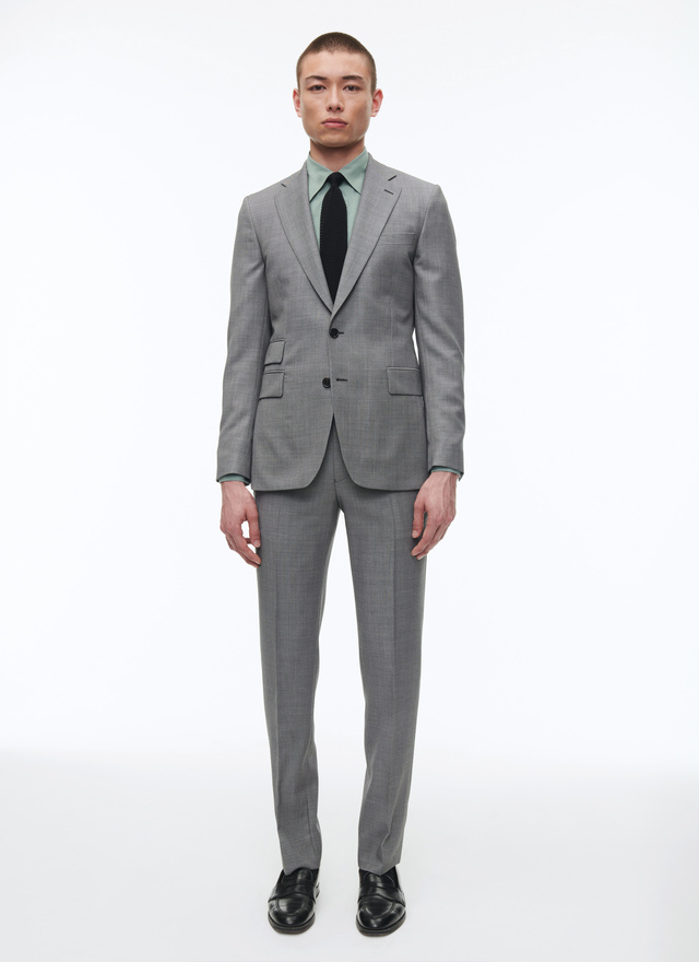 Men's suit grey wool caviar Fursac - C3AXLO-AC36-24