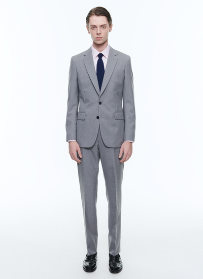 Men's suit grey virgin wool canvas Fursac - C3AXUN-AV06-B005