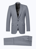 Wool canvas fitted suit - C3AXUN-AV06-B005