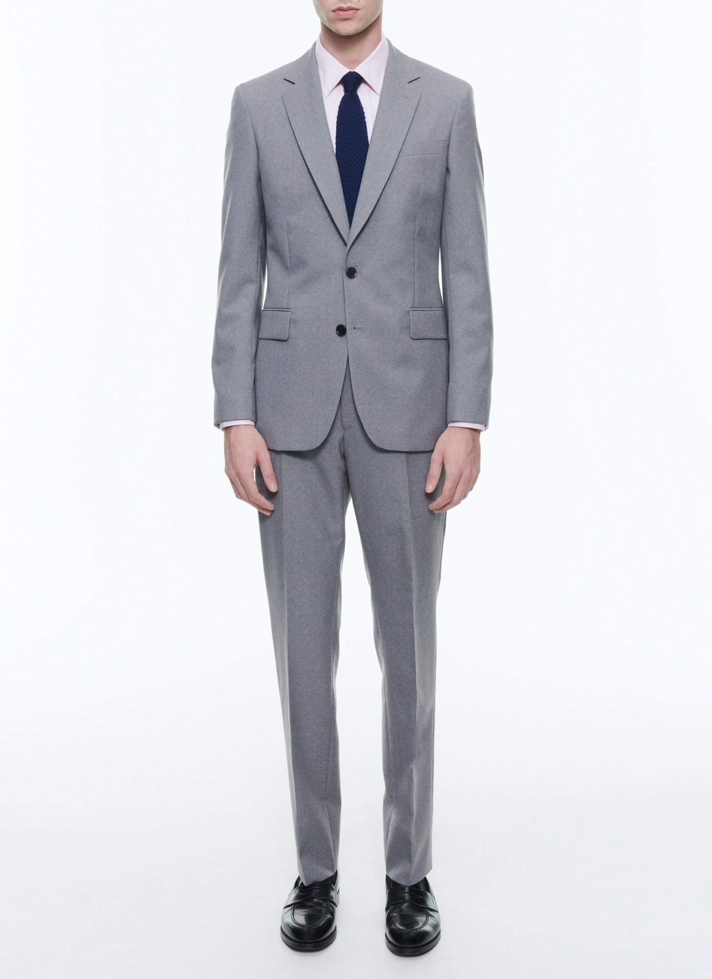 Men's suit grey virgin wool canvas Fursac - C3AXUN-AV06-B005