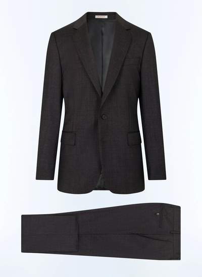 Men's grey end-on-end virgin wool suit Fursac - C3AXUN-VC23-21