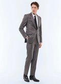 Fitted Prince of Wales wool suit - C3FOXA-GC08-B029