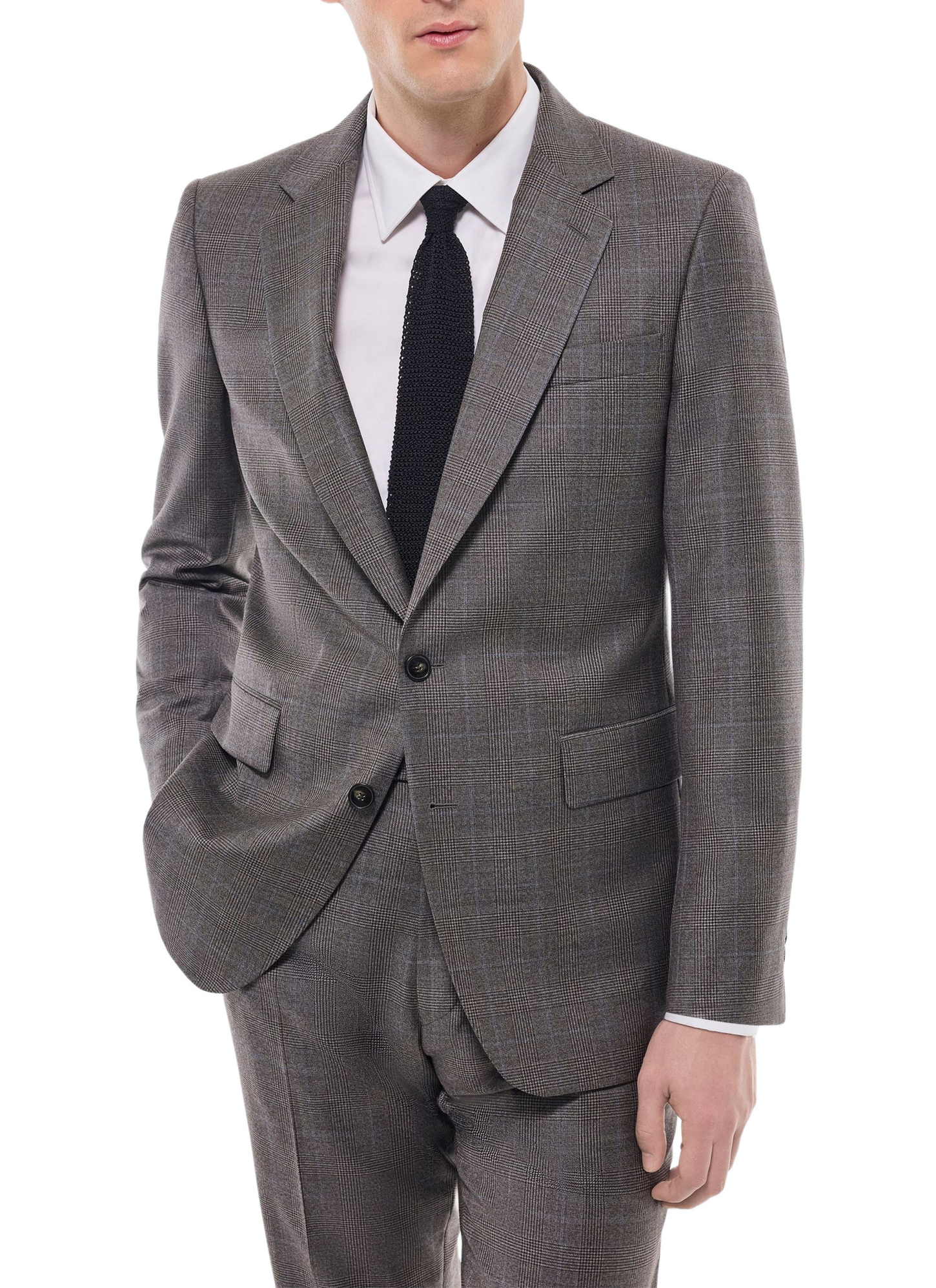 Men's suit grey virgin wool Fursac - C3FOXA-GC08-B029