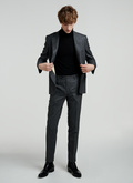 Flecked grey wool tweed suit - 22EC3VOXO-VC47/24