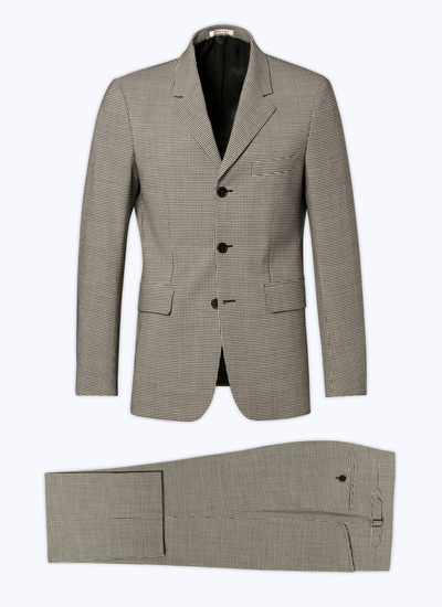 Men's grey - gingham checks suit Fursac - C3CADO-CC52-B001