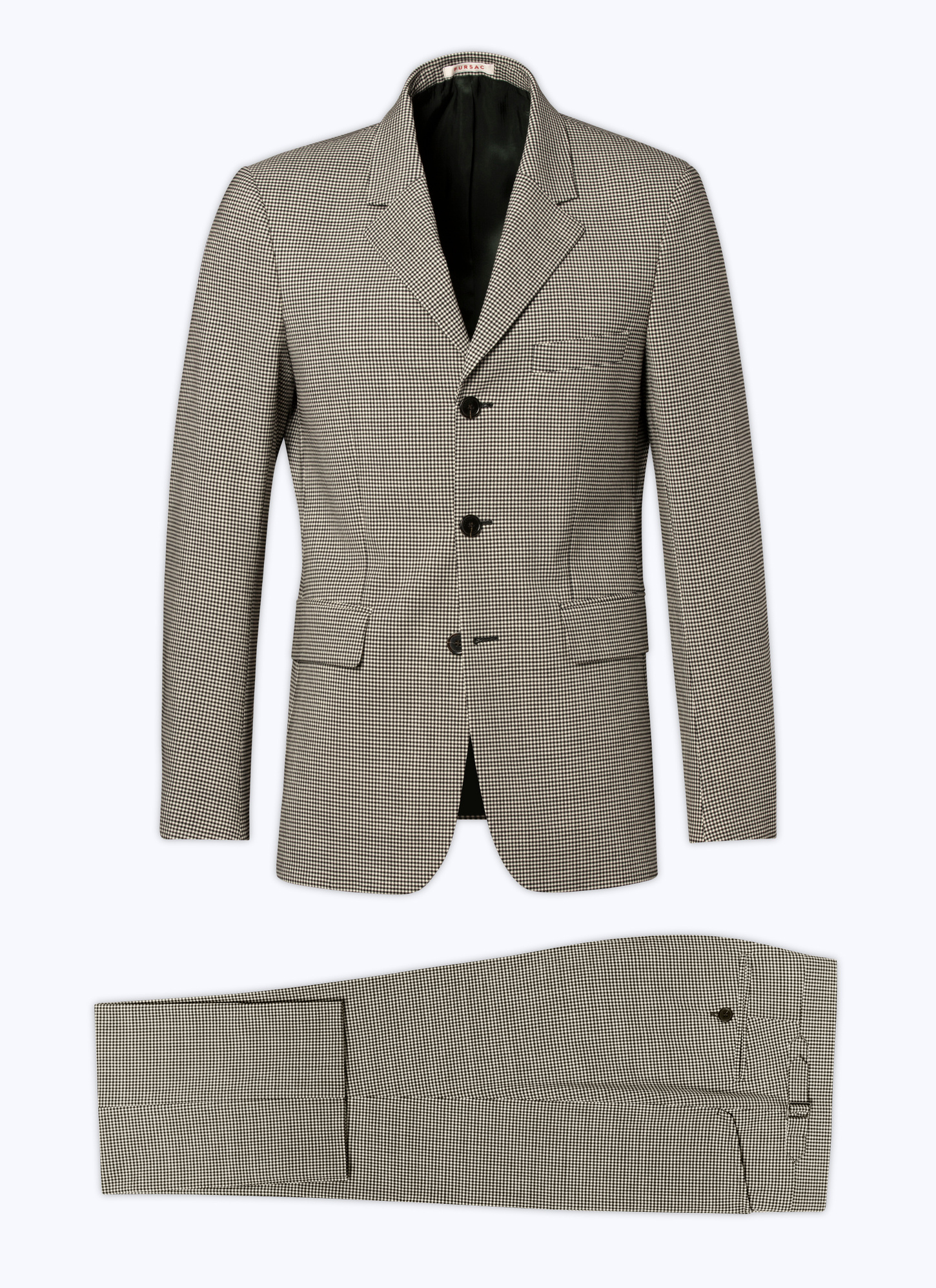 Men's virgin wool and elastane suit Fursac - C3CADO-CC52-B001