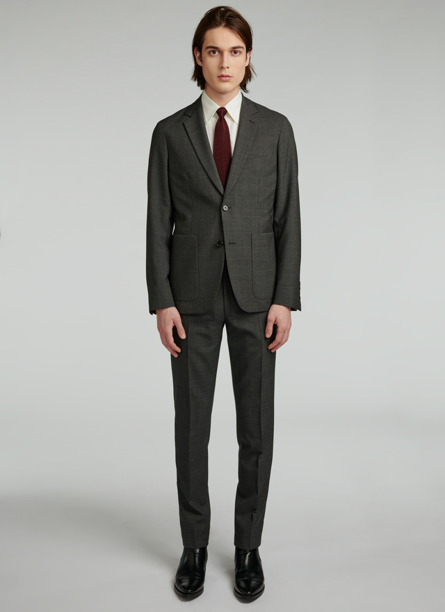 grey wool suit mens