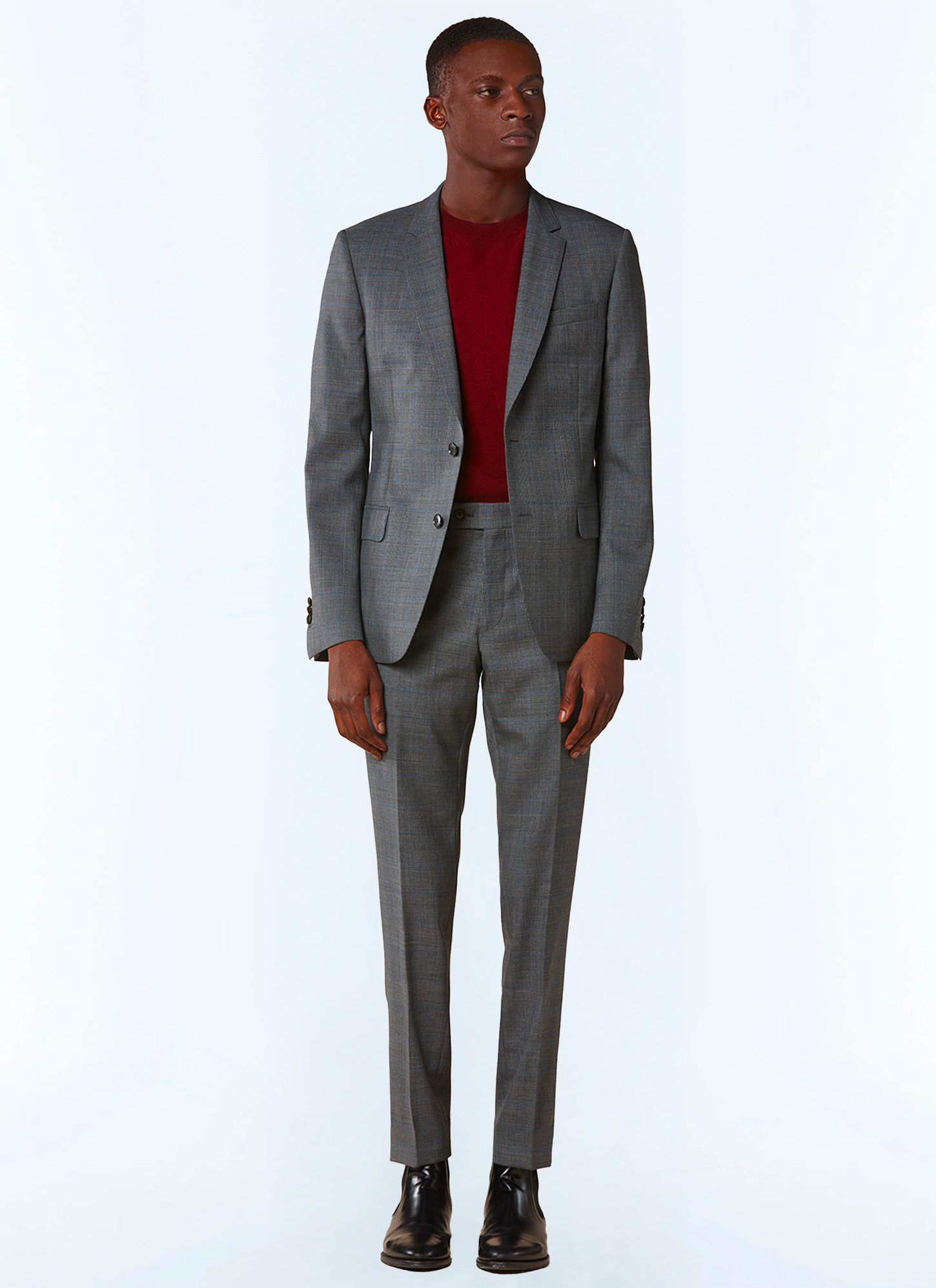 Men's grey itravel wool suit Fursac - C3EXUN-RC18-22