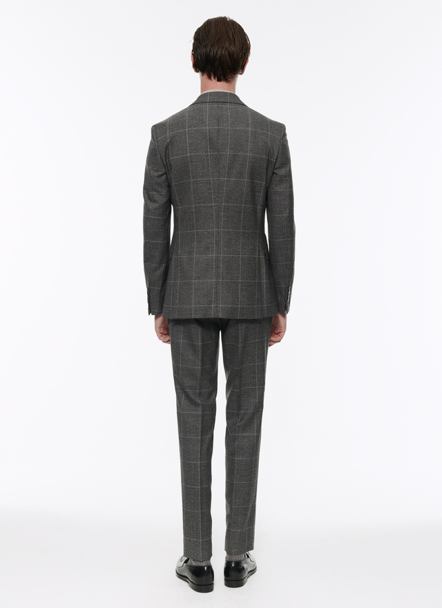 Men's grey virgin wool suit Fursac - C3AXUN-AC39-22