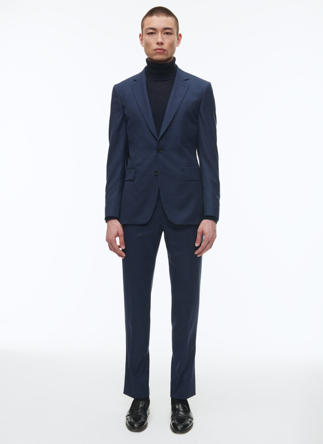 Men's suit ink blue virgin wool Fursac - C3AXUN-OC31-D029