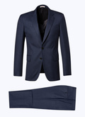 Wool fitted suit with micro design - C3AXUN-OC31-D029