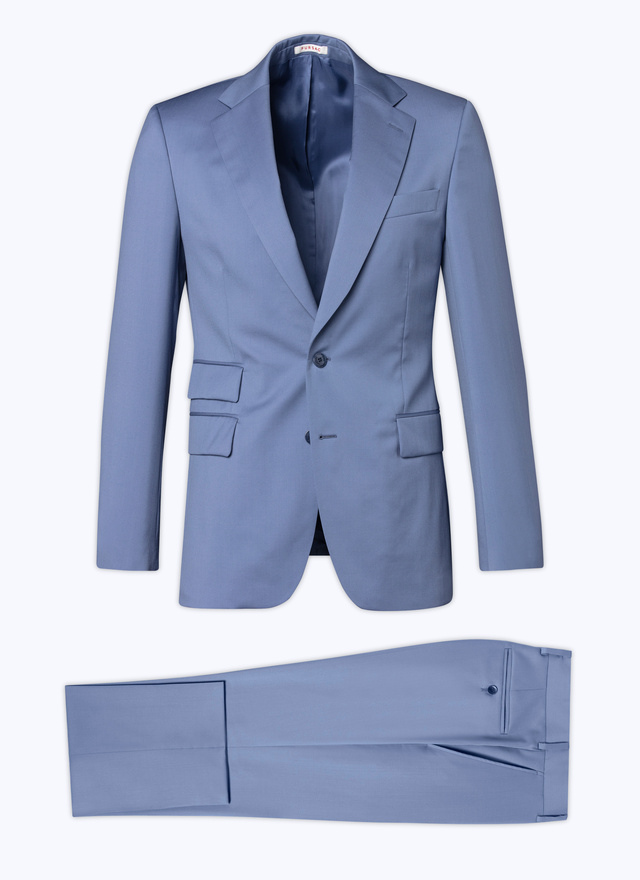 Men's lavender blue suit Fursac - 23EC3AXLO-BC03/35