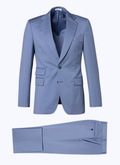 Lavender blue wool serge suit - 23EC3AXLO-BC03/35