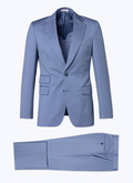 Lavender blue wool serge suit - C3AXLO-BC03-35