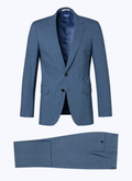 Light blue sanded cotton suit - C3AXUN-BC07-35