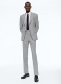 Grey fresco wool canvas suit - C3AVRA-BC52-29