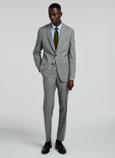 Men's suit light grey virgin wool Fursac - 22EC3VOXA-VC29/28