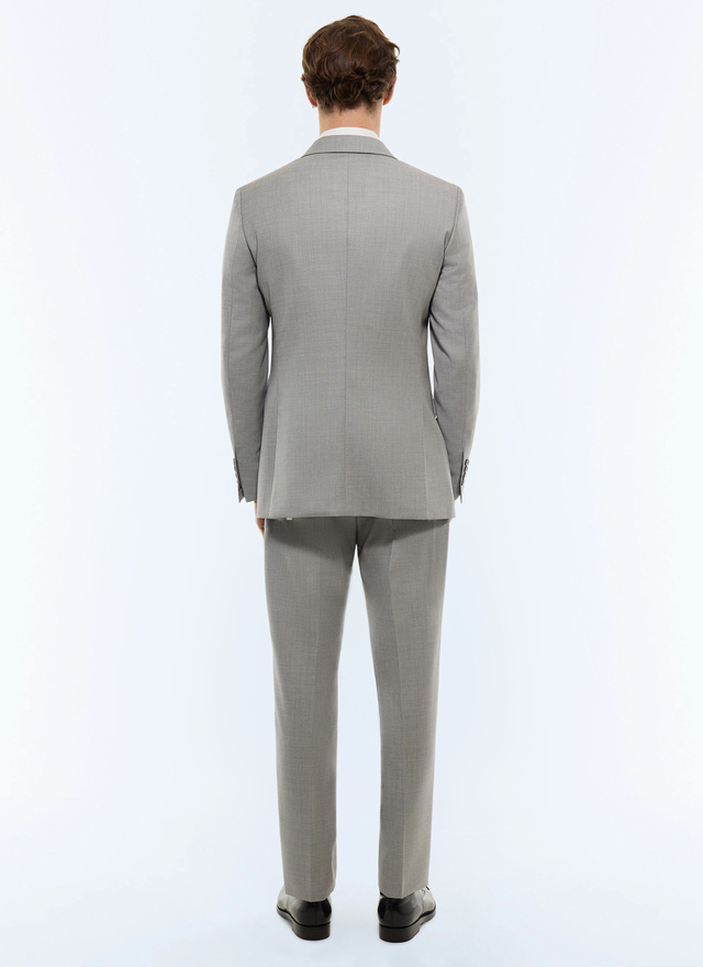 Men's certified super 120's end-on-end virgin wool twill suit Fursac - C3GREG-JC34-B002