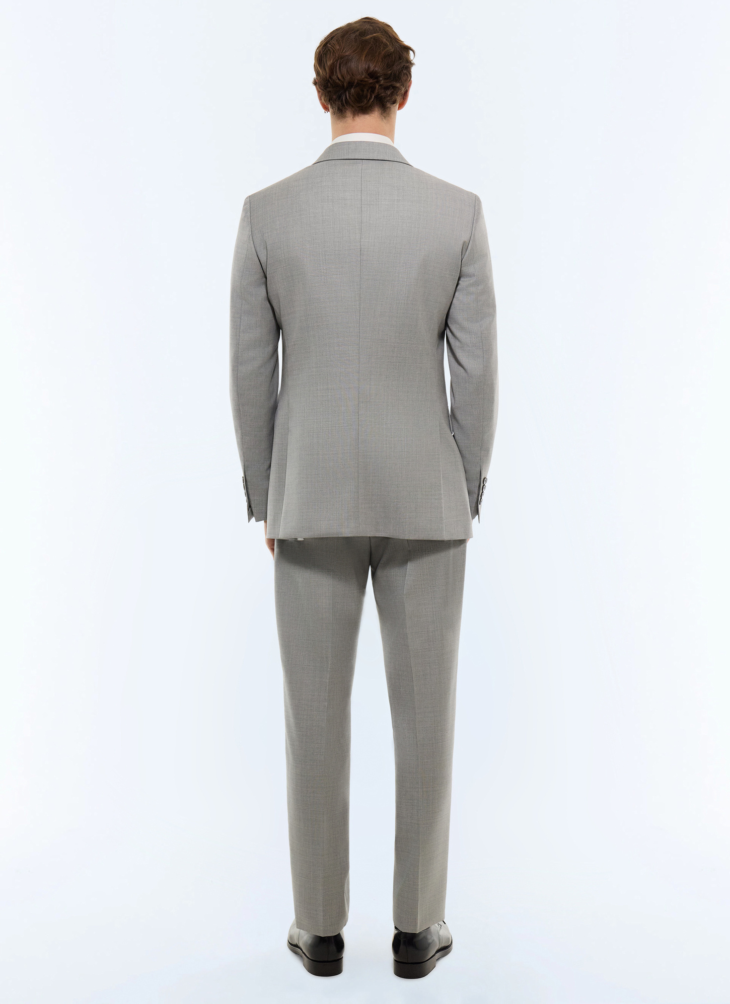 Men's certified super 120's end-on-end virgin wool twill suit Fursac - C3GREG-JC34-B002