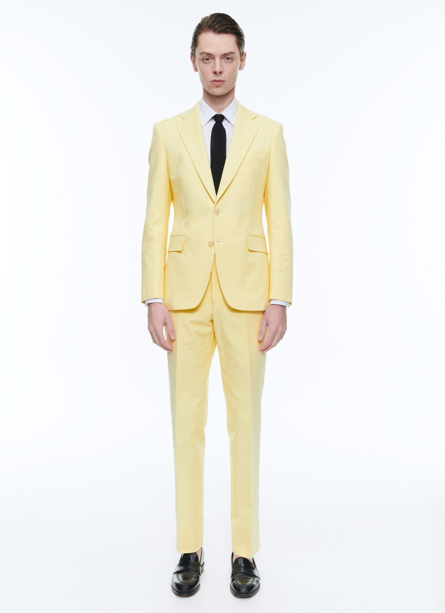 Men's suit light yellow cotton canvas Fursac - C3CIXE-DC04-E002