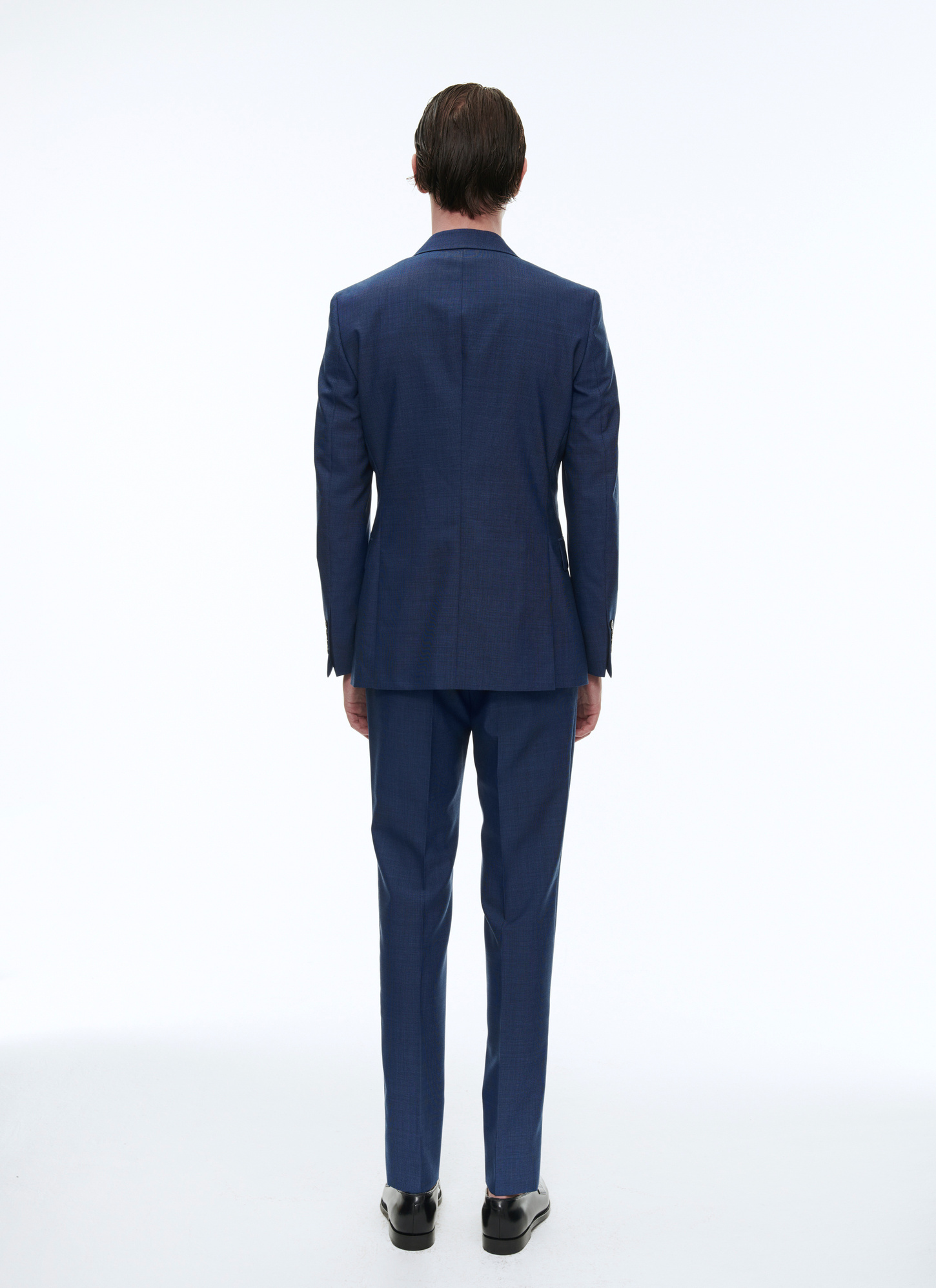 Medium Blue Slim Fit Suit for Men - Fursac C3AXUN-BC04-34