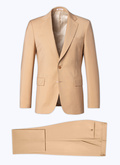 Mustard yellow wool canvas suit - 23EC3AVRA-BC29/55