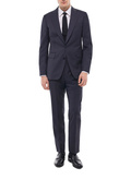Wool twill fitted suit with stripes - C3FEXU-GC10-D030
