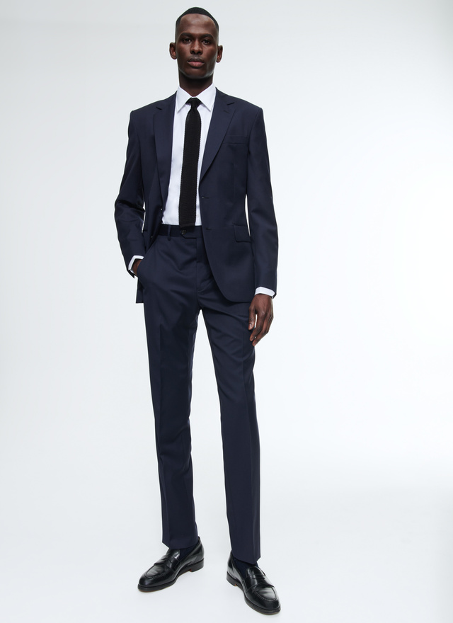 Men's navy blue suit Fursac - C3AXUN-AC80-31