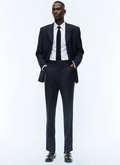 Wool and mohair serge fitted suit - C3DADO-DC19-D030