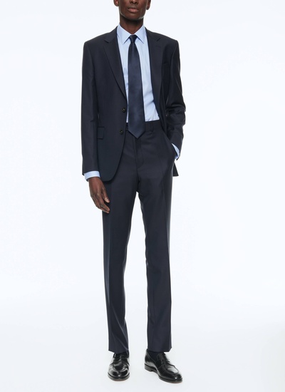 Men's suit navy blue virgin wool Fursac - C3SOXA-TC45-30