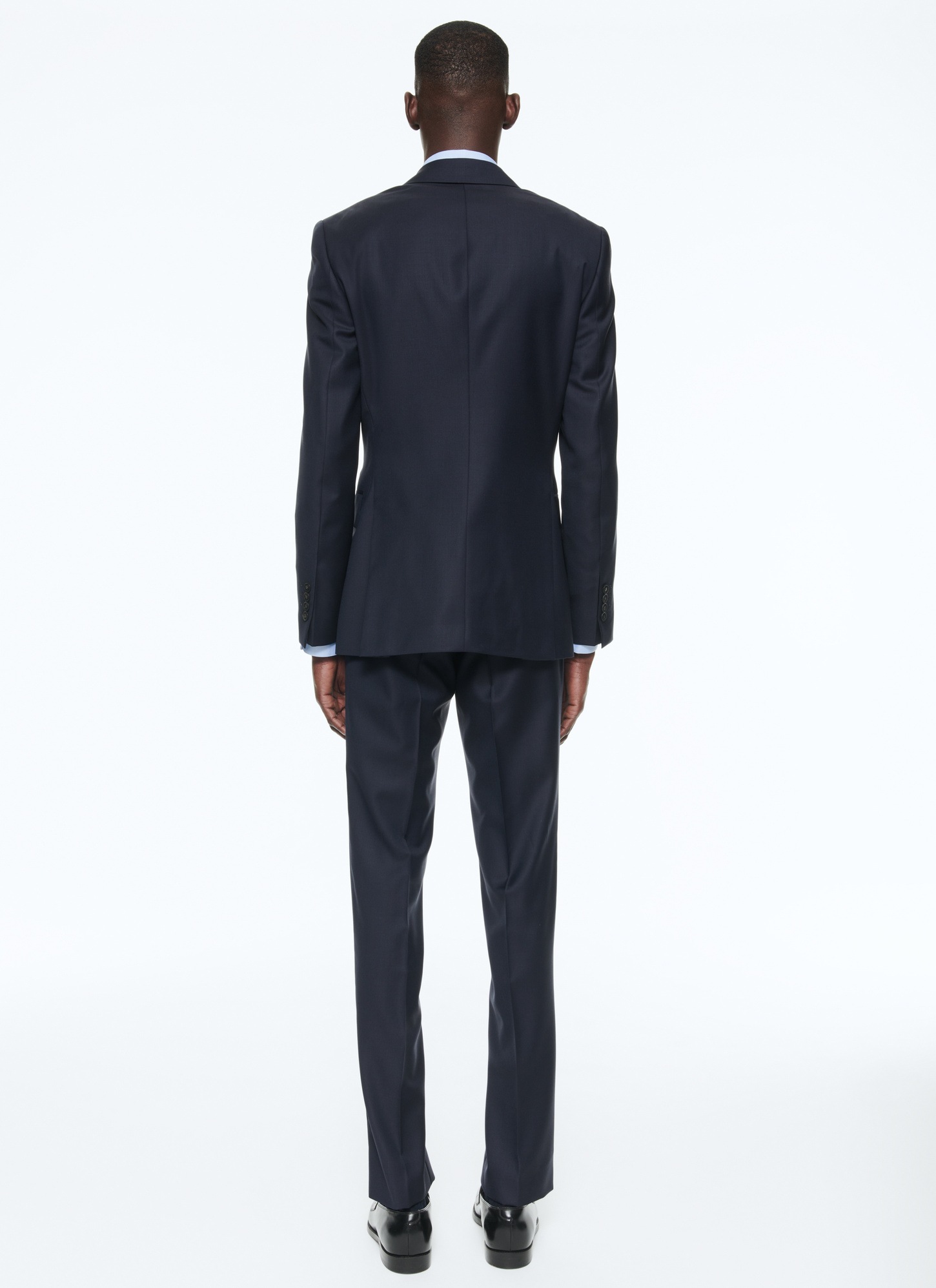 Men's blue, navy blue virgin wool suit Fursac - C3SOXA-TC45-30