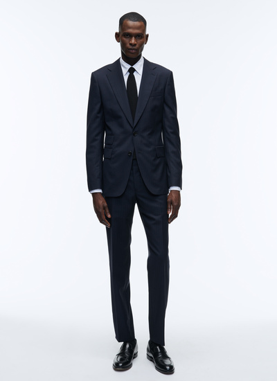 Men's suit navy blue virgin wool Fursac - 22HC3AXLO-AC20/30