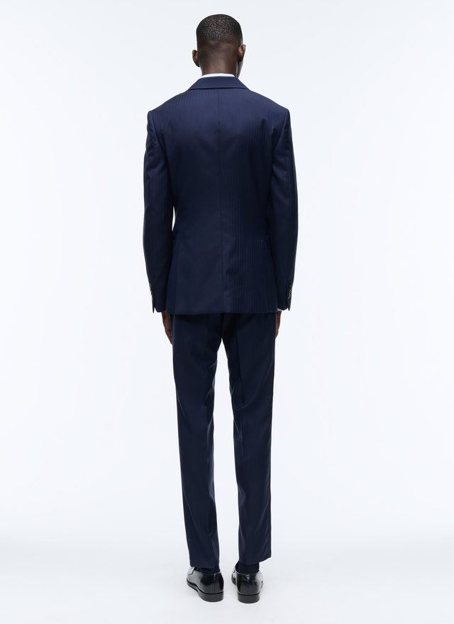 Men's navy blue - herringbones suit Fursac - 22HC3AXLO-AC04/31