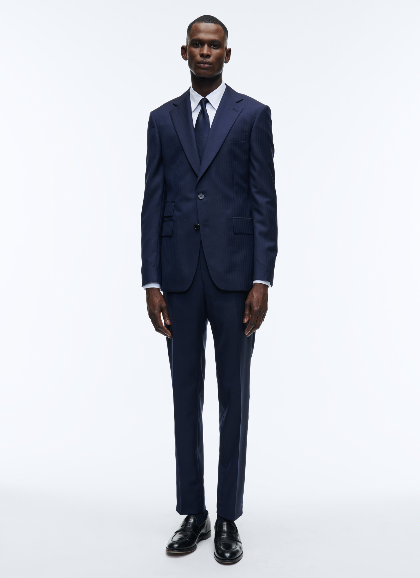 Men's navy blue suit Fursac - C3AXLO-AC04-31