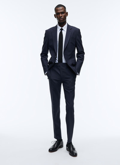 Men's suit navy blue virgin wool Fursac - 22HC3AXUN-AC11/31