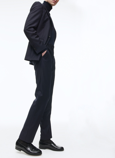 Men's suit navy blue virgin wool Fursac - C3AVRA-CC48-D030