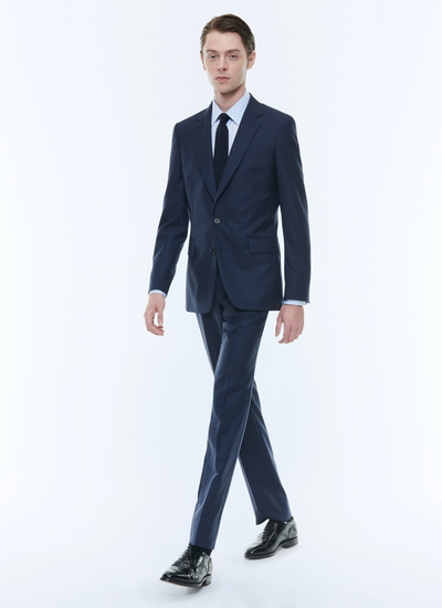 Men's navy blue suit Fursac - C2AIDO-DC24-D030