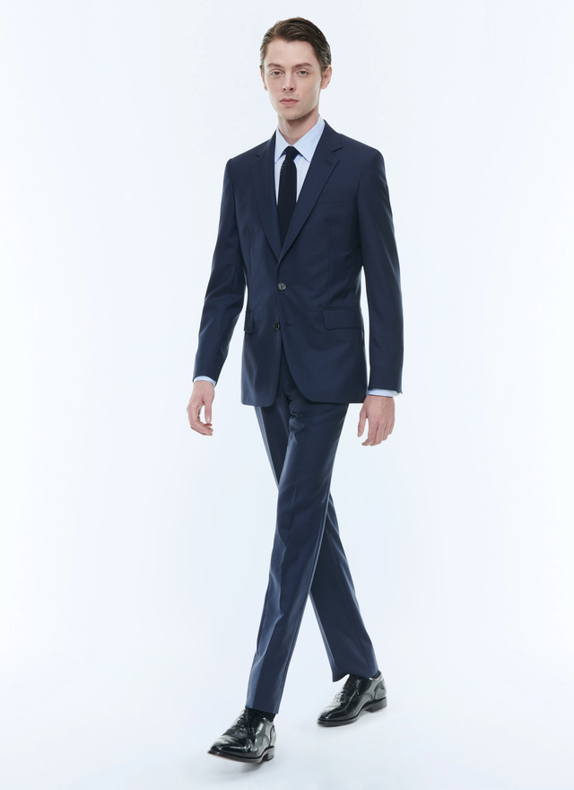 Men's navy blue suit Fursac - C2AIDO-DC24-D030